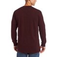 thumbnail image 2 of riggs workwear by wrangler men's long sleeve pocket t- shirt,burgundy,x-large tall, 2 of 2