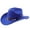 Dark Blue, variant on TIANZEN Western Cowboy Hat With Curved Brim For And Outdoor Adventure Travel Riding Mens Fedora Hats round