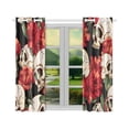 thumbnail image 4 of CADecor Sugar Skull Dia De Los Muertos Window Treatment Panel Curtains Window Curtain Kitchen Curtain,Two Piece 26x39 Inches, 4 of 4
