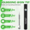thumbnail image 4 of 510 Thread Mini Soldering Iron Kit 3-Gear Adjustable Voltage Black, 4 of 5