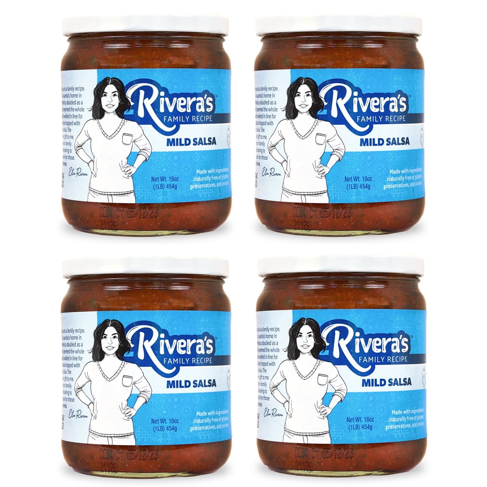 Rivera's Family Recipe Salsa MILD (16 oz, Pack of 4)