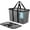 Shadow Gray/Midnight Black, variant on CleverMade Collapsible EcoBasket Tote - 30L - Shadow Gray/Midnight Black (3 Pack)