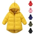 thumbnail image 5 of Fmbrln Girls Boys Winter Dinosaur Hooded Puffer Jackets Long Sleeve Zip-Up Quilted Coat Thicken Warm Padded Down Jackets, Sizes 2-8Y, 5 of 5