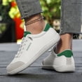 thumbnail image 4 of HEWUQI Women Minimalist Barefoot Canvas Sneaker Cushion Arch Support Non Slip Casual Shoe Low Top Slip on Solid Color Walking Shoes Green Size 9.5, 4 of 7