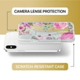 thumbnail image 6 of Case Yard iPhone-X Case Clear Soft & Flexible TPU Ultra Low Profile Slim Fit Thin Shockproof Transparent Bumper Protective Cover Drop Protective Cell Phone Cases (Peonies Garden), 6 of 8