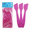 Frosted Pink, variant on Pana 20 Pieces Large Cosmetic Sample Spatulas for Facial Cream Mask Spatula or Mixing- Frosted Blue