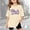 Beige, variant on Girls Tops Casual Graphic Tee for Kids and Youth Fashion Apparel Comfort Fit Spark Letters