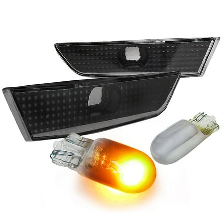 - Spec-D Tuning 2003-2007 Infiniti G35 2Dr Black Side Marker Bumper Lights + T10 Chrome/Amber Bulbs (Left + Right) 03 04 05 06 07