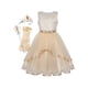 thumbnail image 1 of Vestido de Niña Florista Beige Princess Corona Disfraz Fiesta 4 Años, 1 of 5