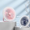 thumbnail image 6 of Portable Camping Fan with LED Lantern, Rechargeable Battery Operated Fan, 3 Speeds, Hanging Hook for Tent, RV, Travel, Worksite, and Home Use, 6 of 8