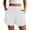#0255-White, variant on Pounoo Womens Casual Shorts Elastic Waist Drawstring Floral Embroidered Shorts Modern Chic Style Comfortable Versatile Everyday Shorts Gift