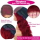 thumbnail image 2 of Peluca Daveila 99J Burgundy Body Wave, 45 cm, cabello humano, 180% de densidad, 2 of 6