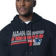 thumbnail image 3 of Men's Starter Navy New England Patriots Logo Push Graphic Hoodie, 3 of 3