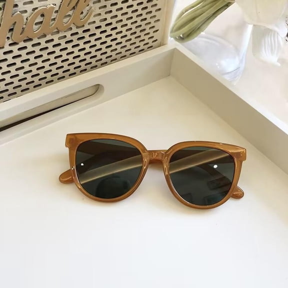 Fashion Women's Small Round Frame Sunglasses Simple Casual Sunscreen Sun Glasses Outdoor Trendy Shades UV400 Female Eyewear