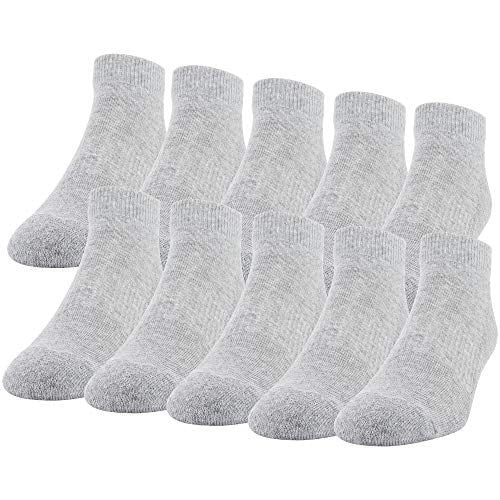 Gildan Men's Active Cotton Low Cut Socks, 10 Pairs