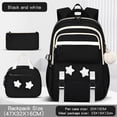thumbnail image 5 of AHMOMEI 18.5 Inch Height Large Capacity Star Decor 3 Pieces Backpack Set, Cute Bookbag with Lunch Bag & Pencil Case, lightweught Weekend Outdoor Activities, 5 of 5