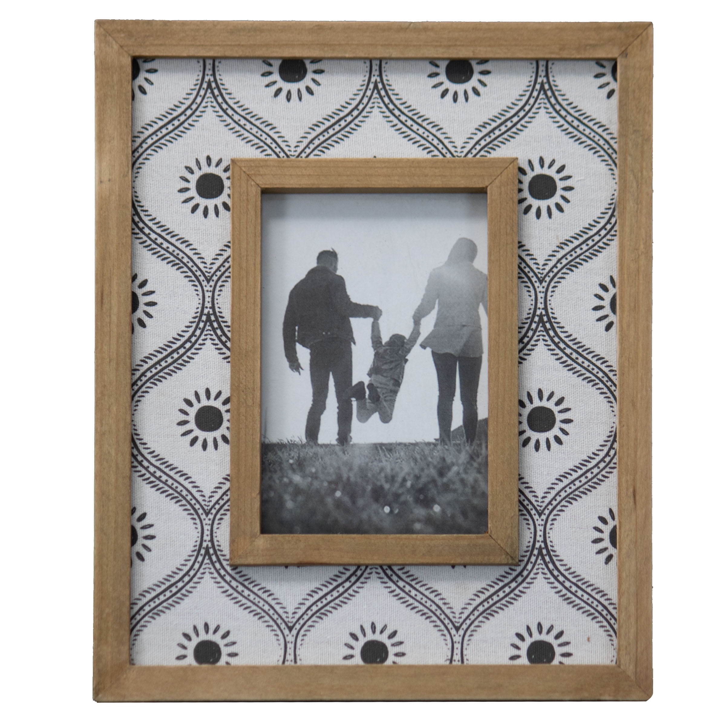 Foreside Home&garden 4x6” Frame Pink And White 