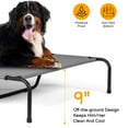 thumbnail image 5 of Hassch Outdoor Elevated Dog Cot, Elevated Pet Bed with Breathable Mesh Cover and Metal Frame, Light Gray, 5 of 10