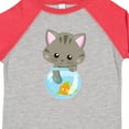 thumbnail image 4 of Inktastic Cute Cat, Little Cat, Kitty, Kitten, Fish Bowl Girls Toddler T-Shirt, 4 of 5