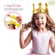 thumbnail image 2 of 4Pcs Golden King Crowns Kids Party King Crowns Set Fabric Birthday Crown Hat for Birthday Party Baby Shower Party Accessory, 2 of 4