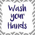 thumbnail image 3 of Allen, Kimberly 12x12 Black Modern Framed Museum Art Print Titled - Wash Your Hands, 3 of 5