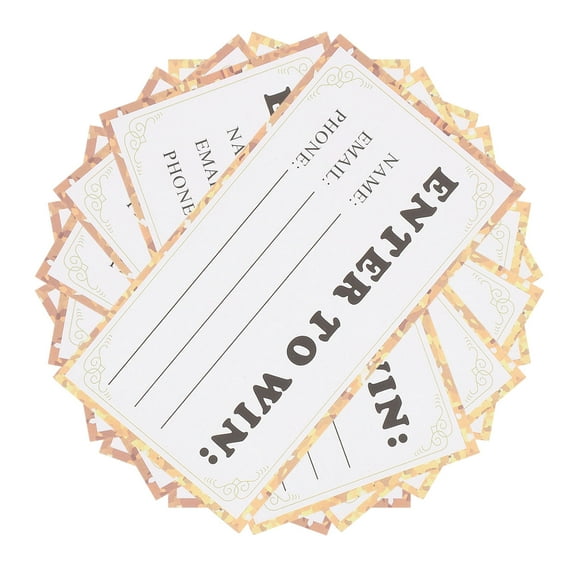 GOOHOCHY 50pcs Raffle Tickets Cards Entry Forms With Space For Name Email Address And Phone Number Events Vendor Displays And Fundraisers