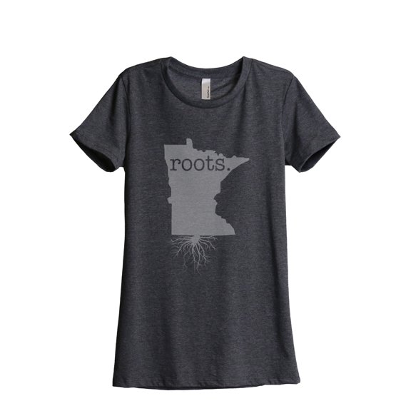 Thread Tank Designs - Home Roots State Minnesota Women Relaxed T-Shirt Tee
