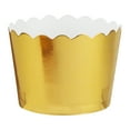 thumbnail image 2 of 1.9 in Dia Bottom x 1.73 in H, 24 ct Gold Paper Treat Cup, Everyday, Baking Cups, Way to Celebrate, 2 of 5