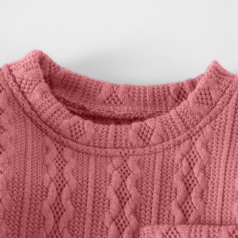 Trikvn Baby Knit Romper Long Sleeve Cable Knit Bodysuit with Bear ...