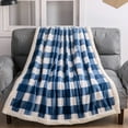 thumbnail image 6 of AYktou Microfiber Plush Flannel Throw Blankets, 51×59 Inch Cozy Plaid Nap Blanket Couch Shawl Blanket Soft Sofa Blanket Bed Blanket Festival Decor for Living Room Office Outdoor Camping, 6 of 8