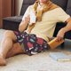 thumbnail image 5 of Balery Merry Christmas Pantalones cortos de pijama de punto de algodón para hombre con cinturilla y bolsillos-Large, 5 of 6