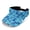 Blue Camouflage Pattern, variant on Colorful Tie-Dye Design Quick Dry Sun Protection Empty Top Cap, Polyester Fabric Breathable Sports Visor Hat Adjustable Sun Visor Hat for Unisex