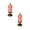 A-2PCS, variant on 6 Inch Flameless LED Christmas Candle with Glittering Sequins, Battery Operated Candy Striped Taper Candlestick, Safe Holiday Decor Night Light-1PCS