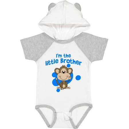 

Inktastic I m the Little Brother with Cute Monkey Gift Baby Boy Bodysuit