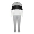 thumbnail image 4 of Idoravan Women Sets Clothing Clearance Womens Set Tracksuit Pullover Solid Round-Neck 2 Piece Sport Hoodless Suit Sets, 4 of 6
