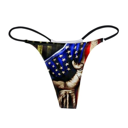 

〖TOTO〗Thongs For Women Underpants Floral Print Comfort Panties Low Rise Soft T Back G String Panties