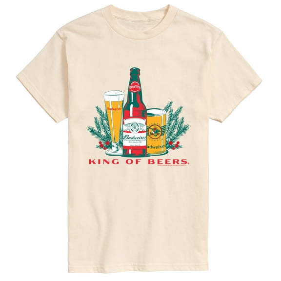 Budweiser - Holiday Beer - Men's Short Sleeve Graphic T-Shirt