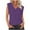 Purple, variant on Lovskoo Summer Tops for Women 2024 Tank Tops V Neck Sleeveless Solid Color Sling Tops Blouse Blue