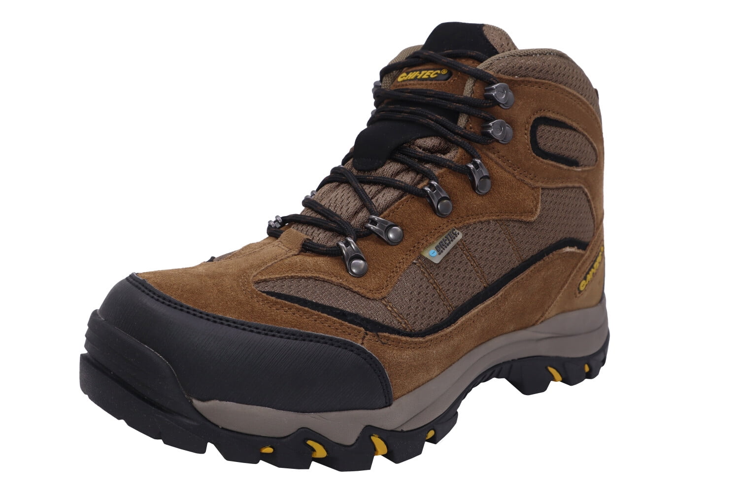 HiTec Men's Wildwood Waterproof Brown/Gold MidTop Leather Hiking Boot