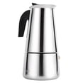 thumbnail image 2 of Sturdy Durable High-Temperature  Exquisite Appearance Moka Coffee Maker, Convenient Coffee Maker Stove, For Office Tea Restaurant Home Coffee Shop, 2 of 3