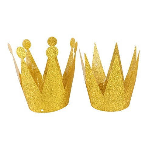 JEWEL GOLD CROWN~~6 CROWNS~~BOY PARTY DRESS UP FAVORS 