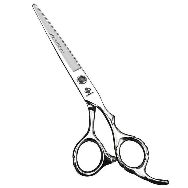 Tijeras de peluquería de 15 cm (6 pulgadas) de acero inoxidable con cuchillas de precisión y mango ergonómico para salón de belleza.