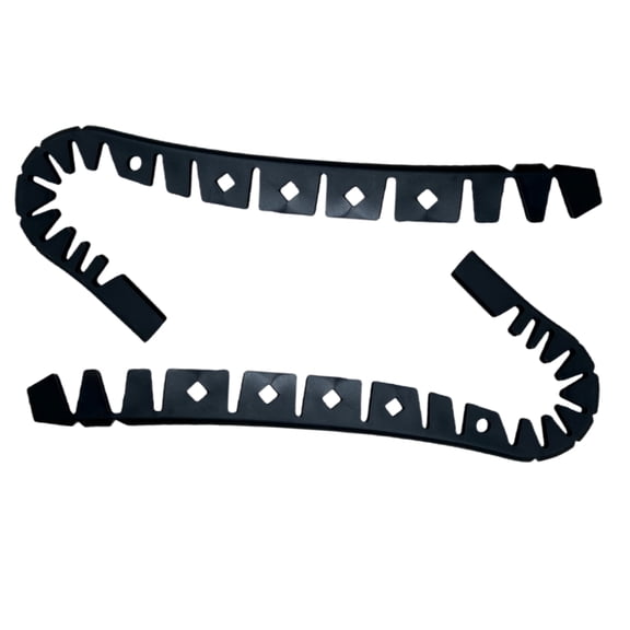 Universal Hockey Stick Blade Guard & Edge Wrap Protector|Wraparound Design for Off|Cut-to-Fit for Junior & Senior Sticks | Hockey Training Equipment Gear(Perforated,Black×2)