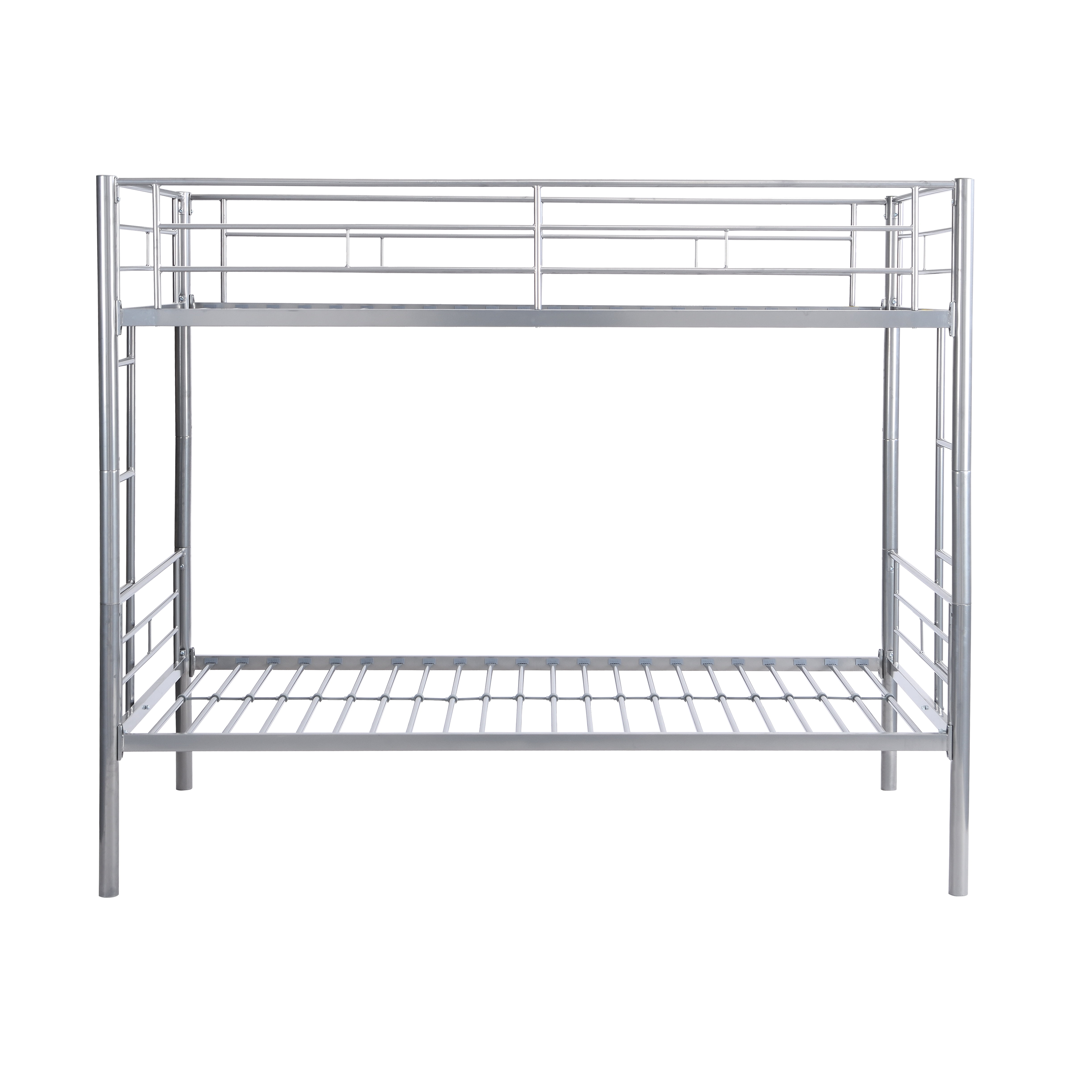 Metal Bunk Bed Silver