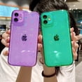 thumbnail image 5 of Compatible for iPhone 11 Clear Case, Cute Glitter Heart Rainbow Laser Holographic Bling Pattern Case for Women Girls Soft TPU Shockproof Camera Protective - Purple, 5 of 11