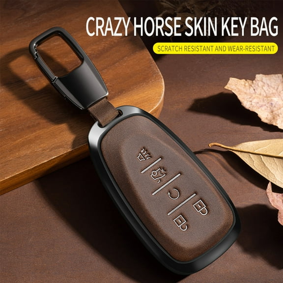 For Chevrolet Key Fob Cover Leather Car Malibu Camaro Trax Traverse Trailblazer Sonic Blazer Cruze Volt Equinox Spark Key Case