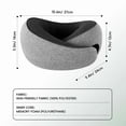 thumbnail image 2 of Travel Memory Foam Neck Pillow, Soft & Breathable Pillow for Comfort on Plane, Car or Home, 2 of 9