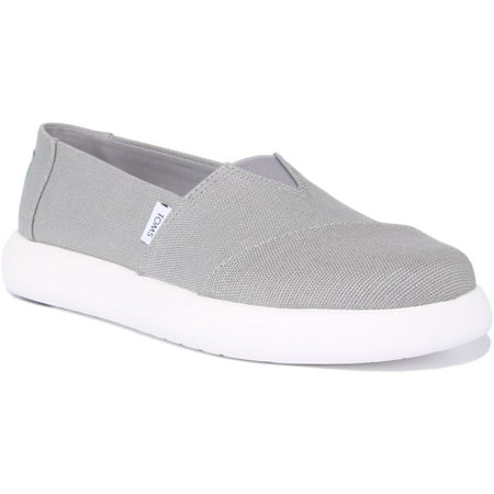 

Toms Alpargata Earthwise Mallow Women s Canvas Slip On Trainers In Grey Size 10