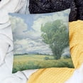 thumbnail image 2 of BANET Van Gogh Painting Wheatfield with Cypresses Decorative Square Throw Pillow Case Cushion Cover for Sofa Bedroom Car Double-Sided Design 20x20in, 2 of 5
