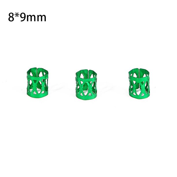 50 Uds. Anillos de Metal africano para el cabello, cuentas, puños, tubos, dijes, trenzas para el cabello, joyería, accesorios de decoración para el cabello Tan Jianjun unisex